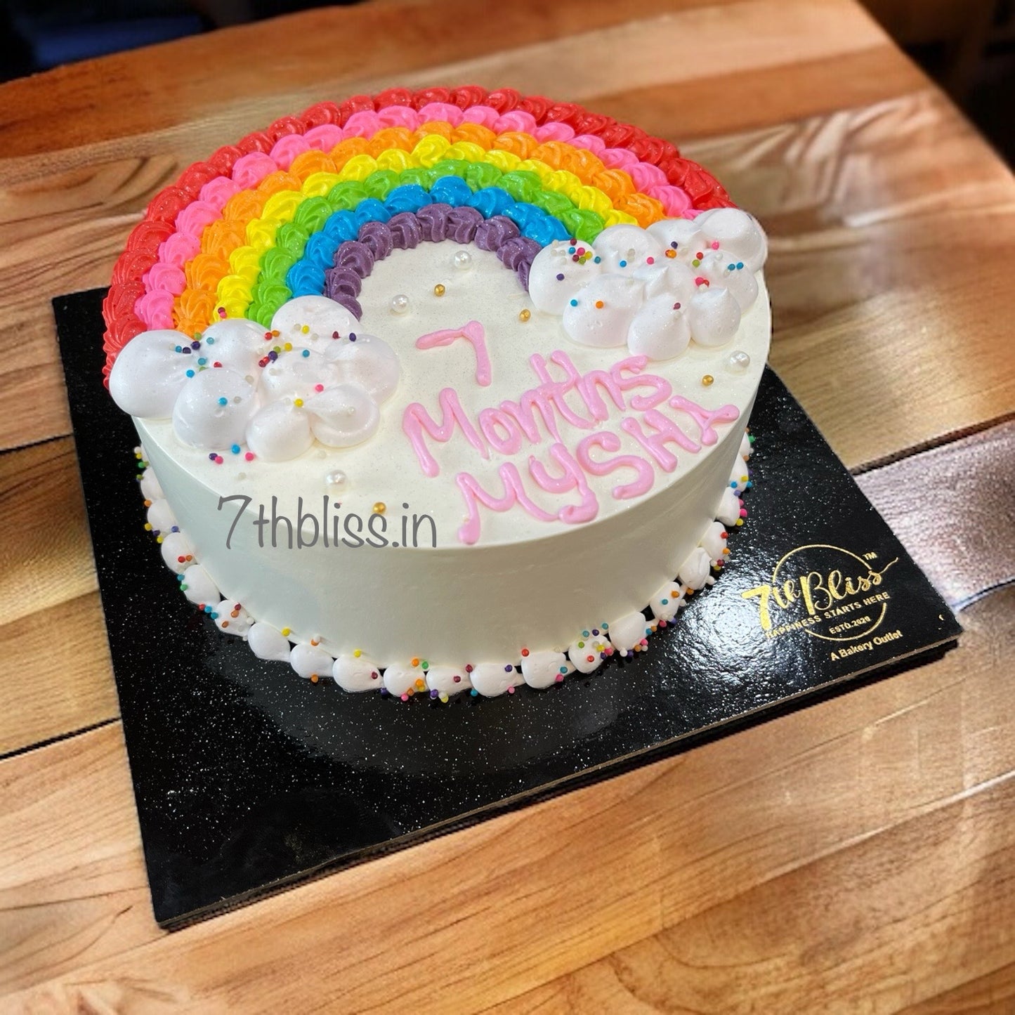 Rainbow 7 Months Cake