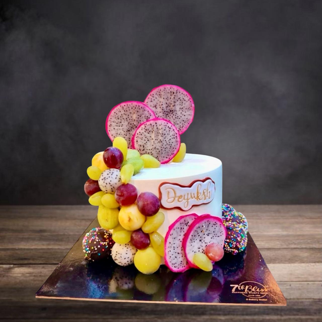 Exotic Fresh Fruit Gateau Cake