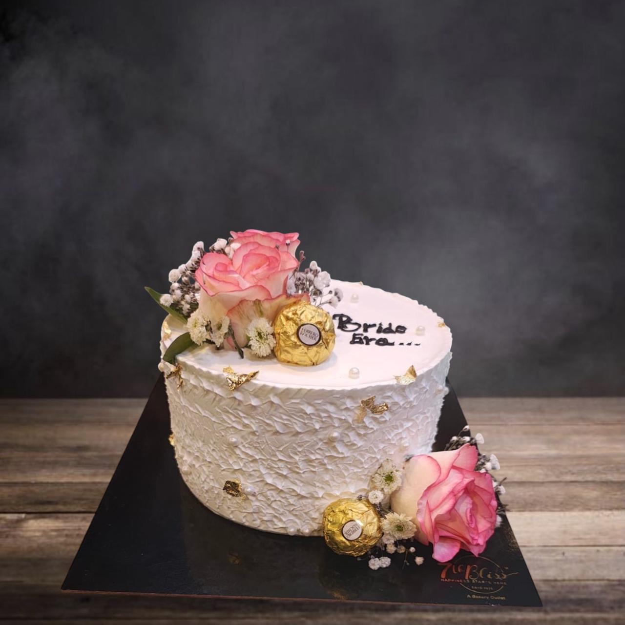 Pink Rose & Ferrero Rocher Bride Era Cake
