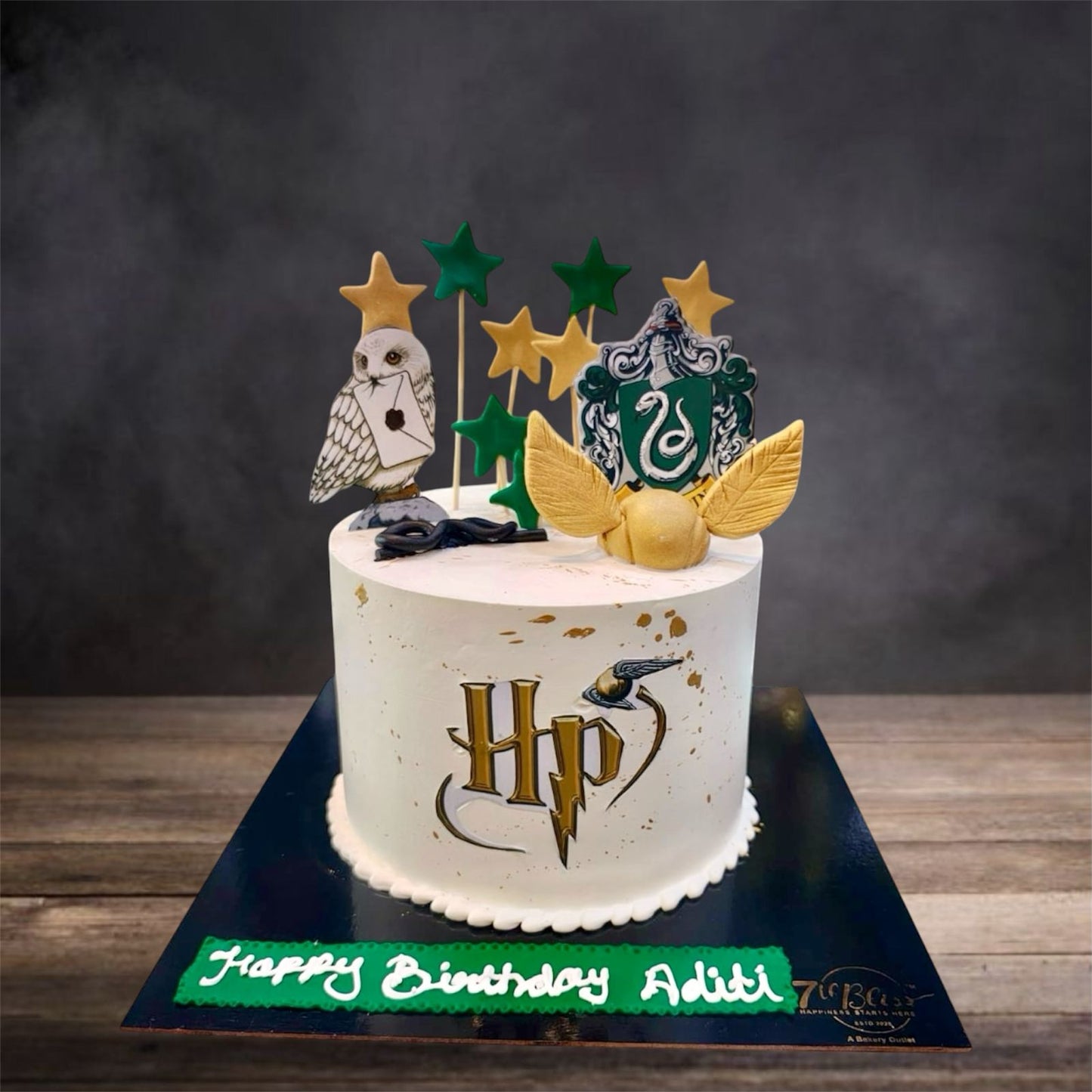 Slytherin Crest Harry Potter Cake