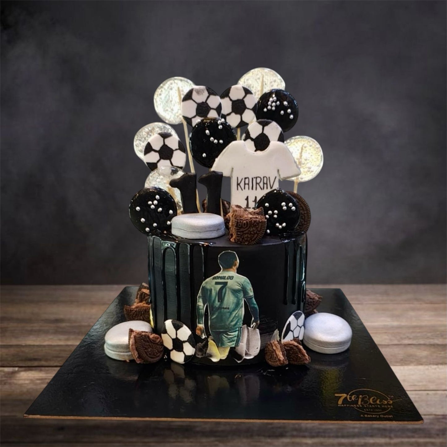 Ronaldo Chocolate #7 Football Theme Cake
