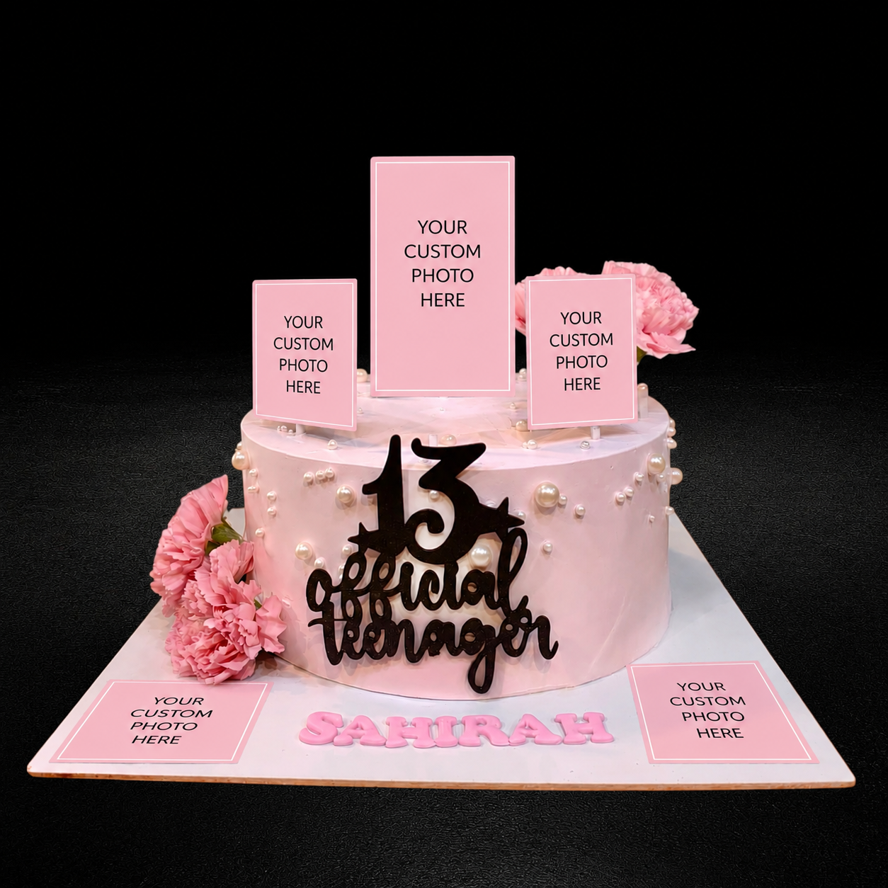 Official Teenager Photo 13th Birthday Cake