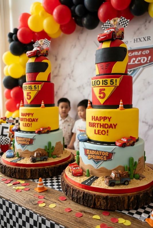 Cars Theme Cake