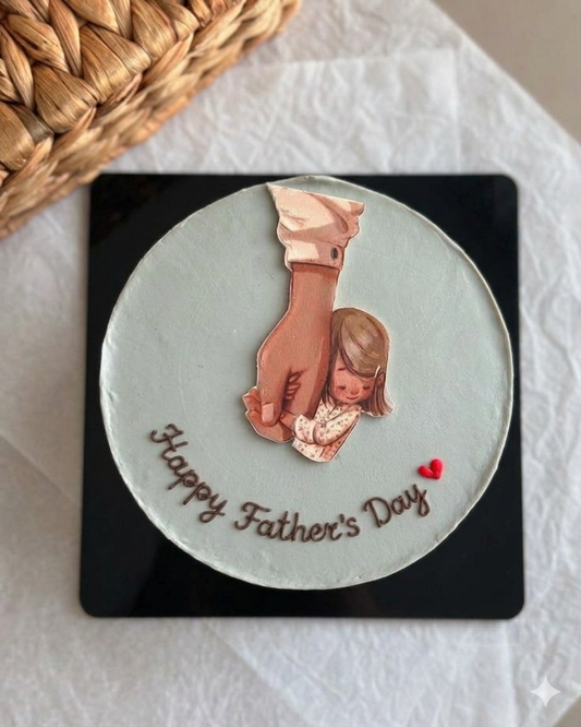 Holding Hands Father's Day Cake