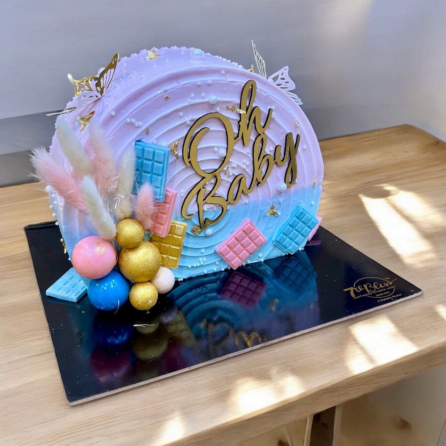 Oh Baby Top Forward Baby Shower Cake