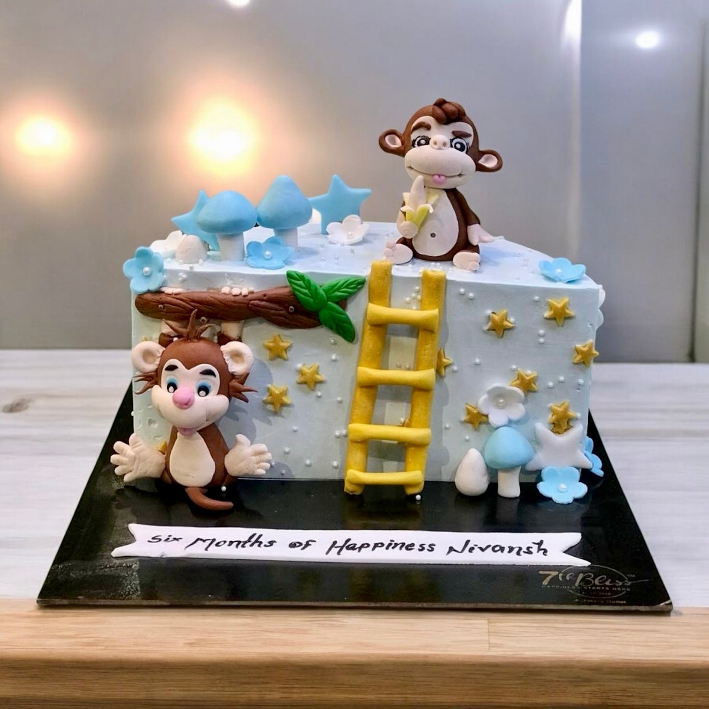 Monkey Ladder 6 Month Cake