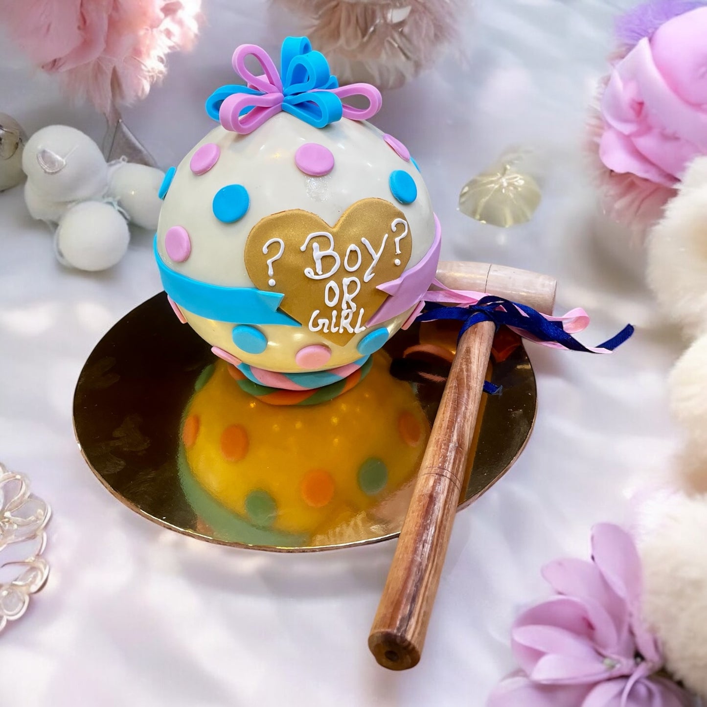 Boy or Girl Piñata Baby Shower Cake