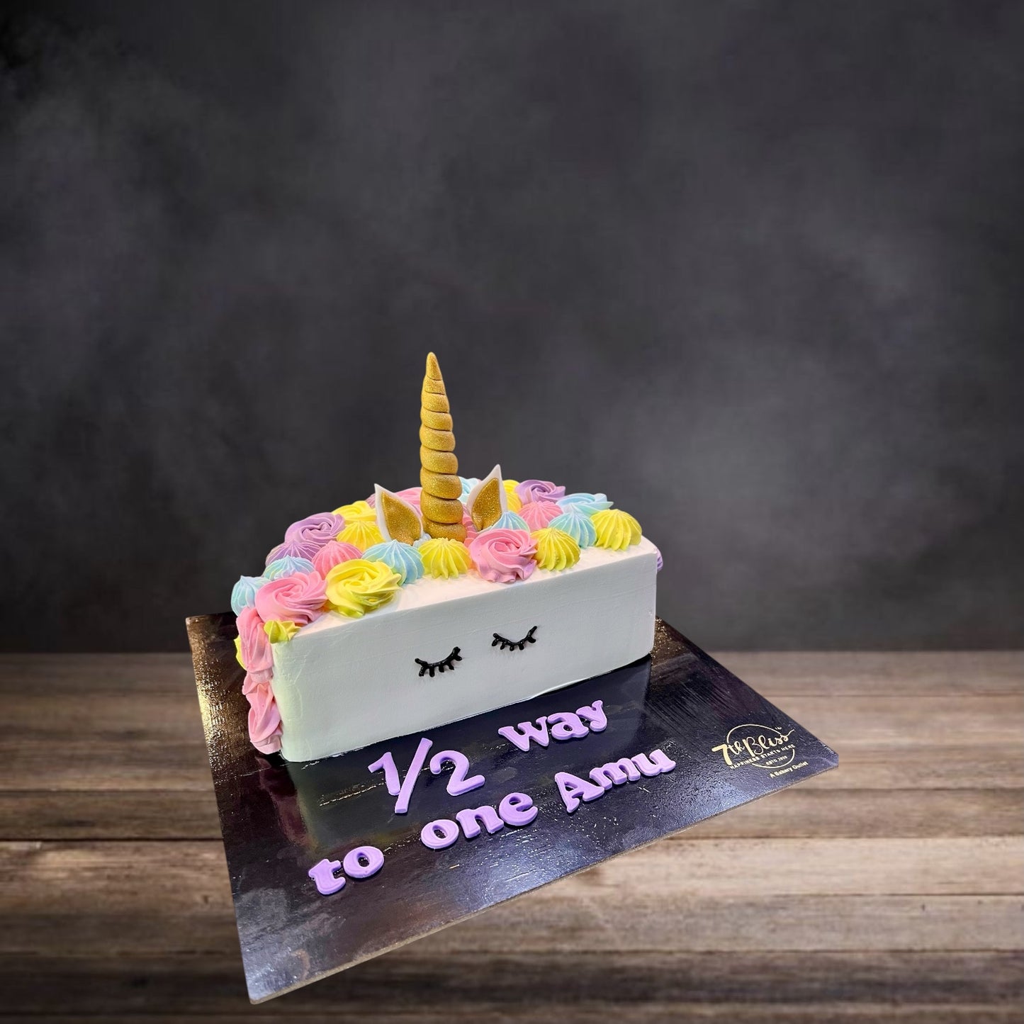 Unicorn Half Birthday Cake