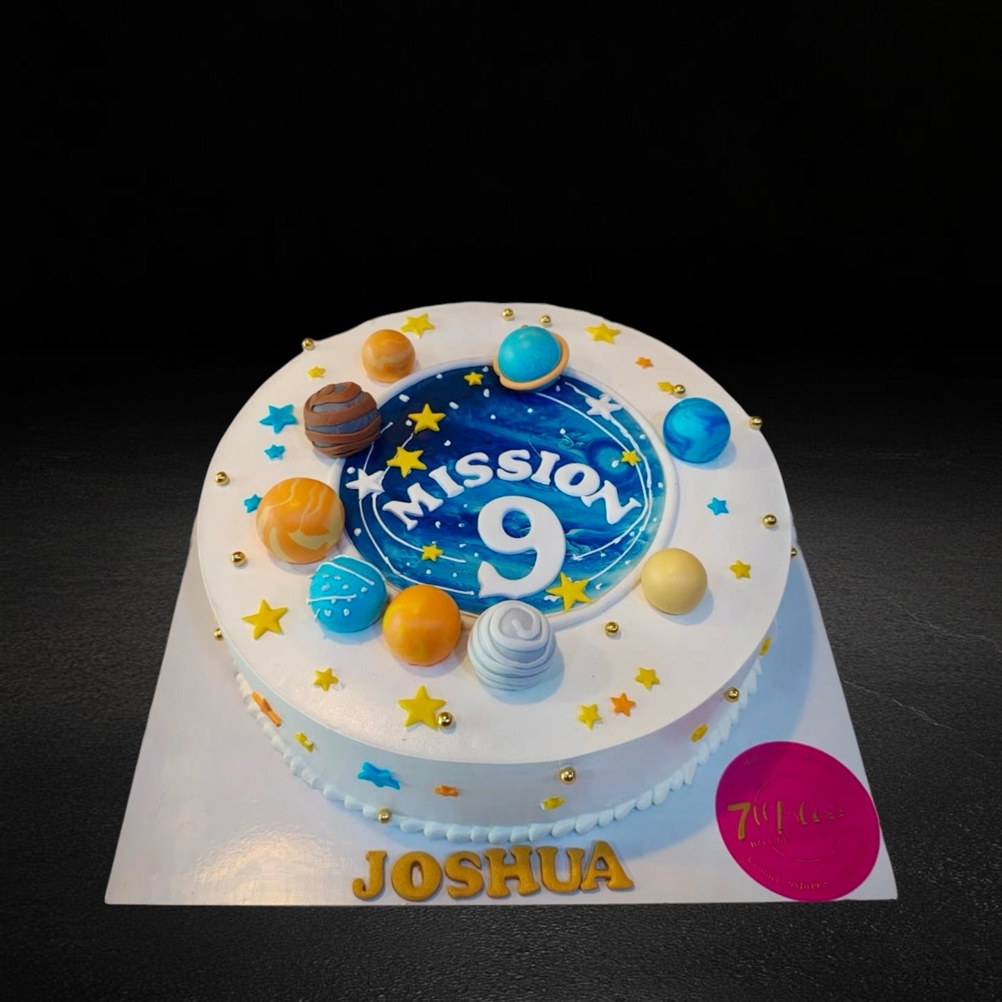 Mission 9 Space Theme Cake