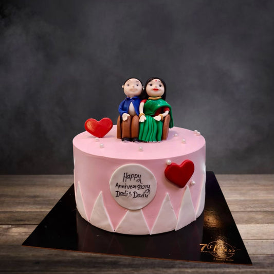 Grandparents Sofa Couple Cake
