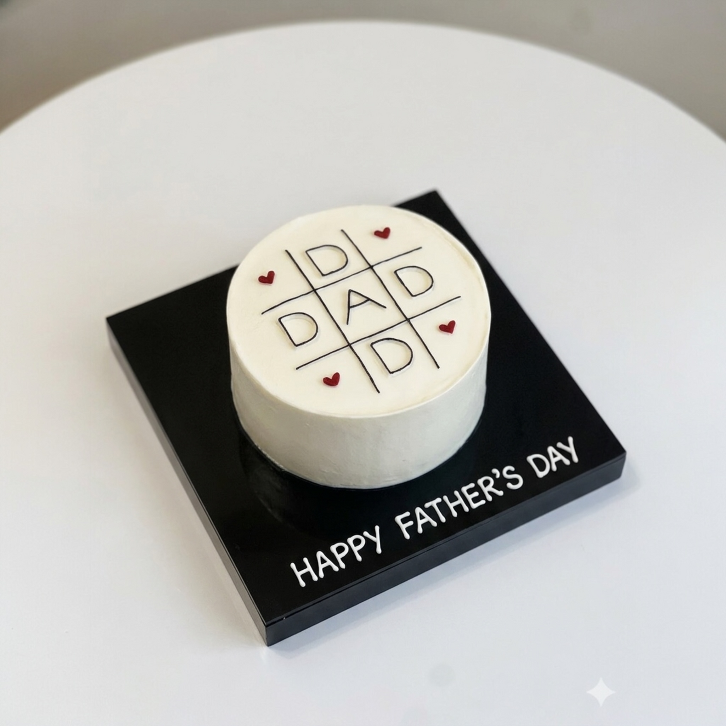Dad Tic-Tac-Toe Cake
