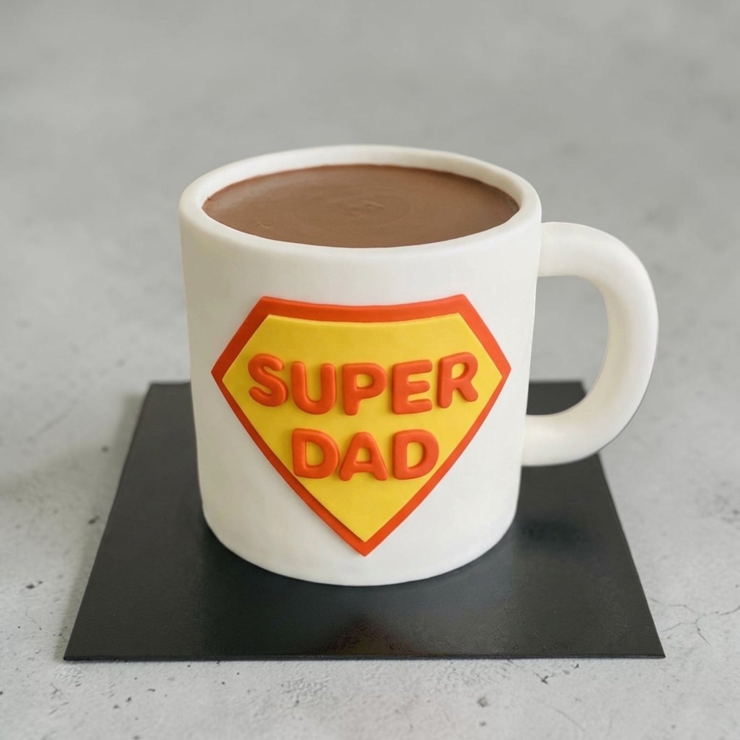 3D Super Dad Mug Cake