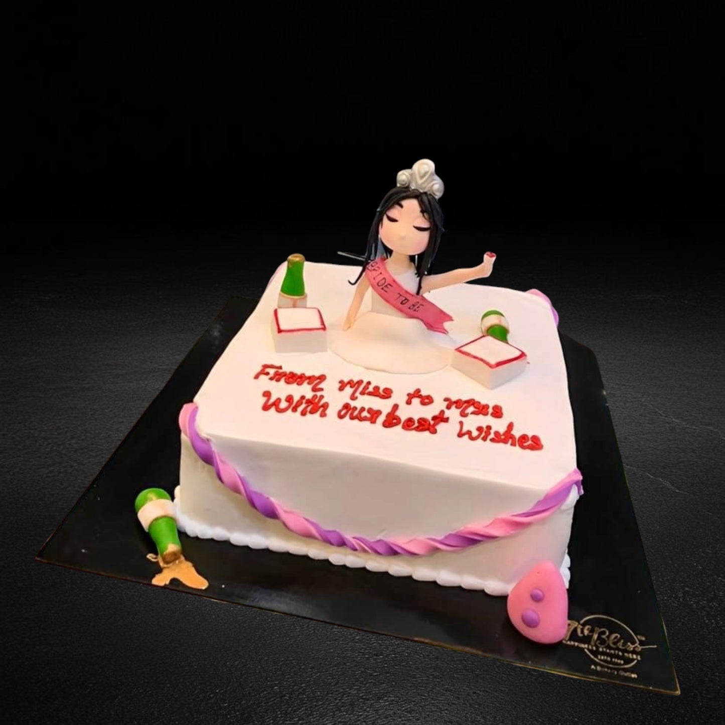 From Miss to Mrs Bachelorette Cake