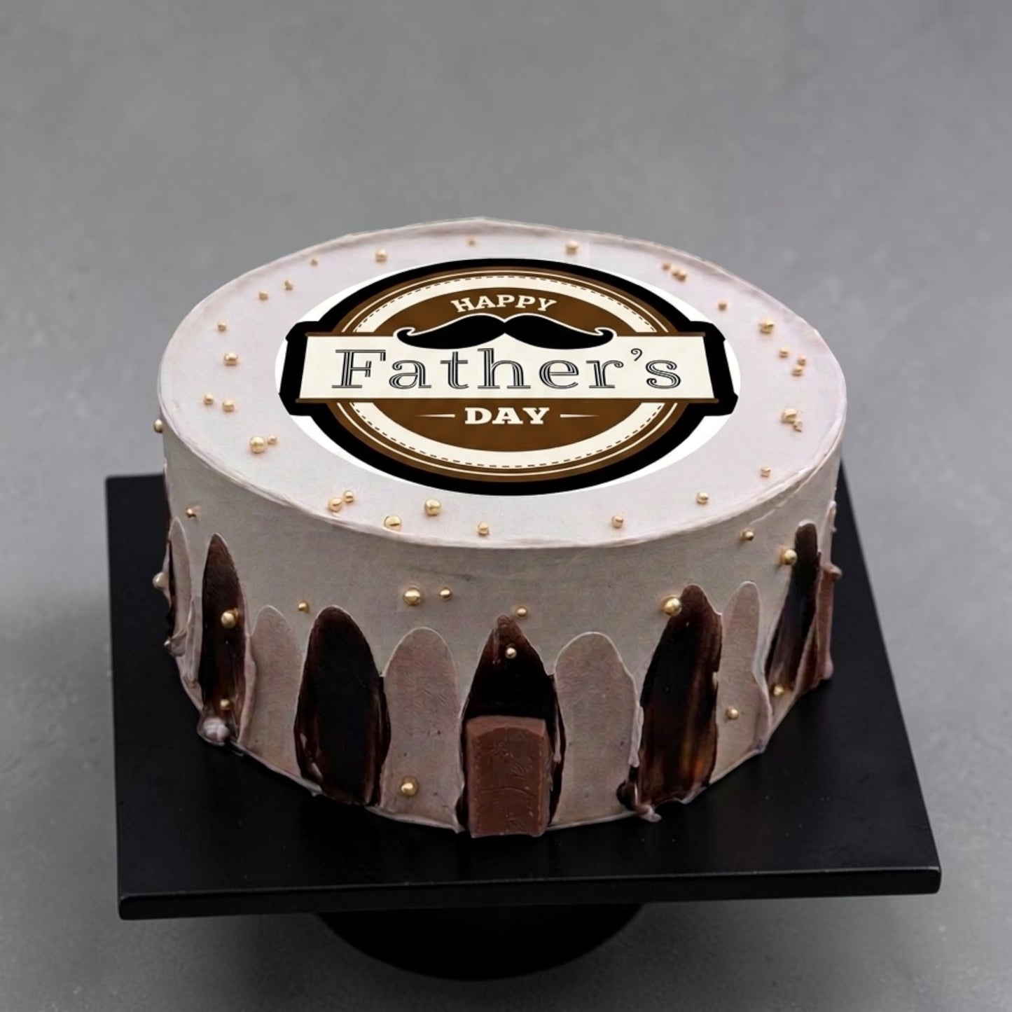 Moustache Father's Day Chocolate Cake