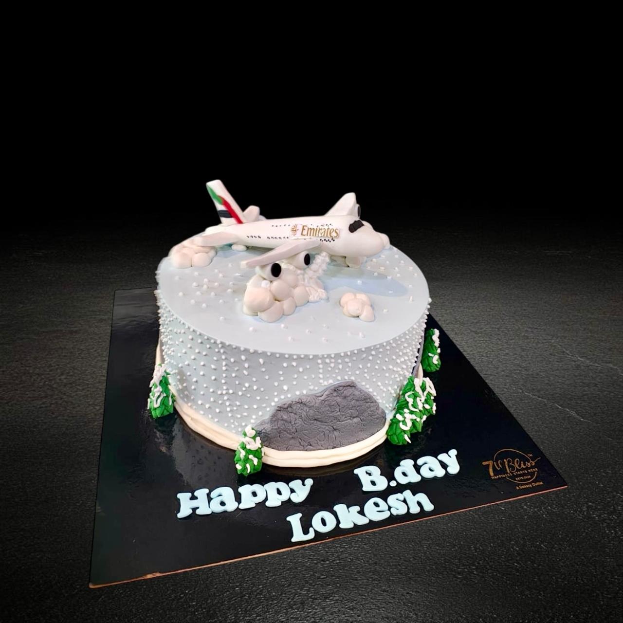 Emirates Airplane Theme Cake