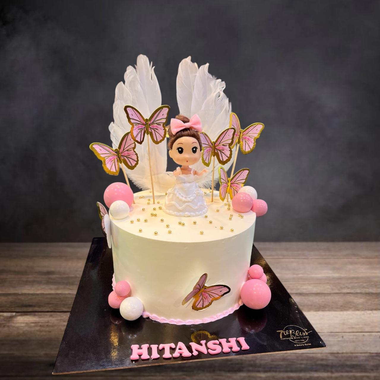 Angel Wings & Butterflies Cake