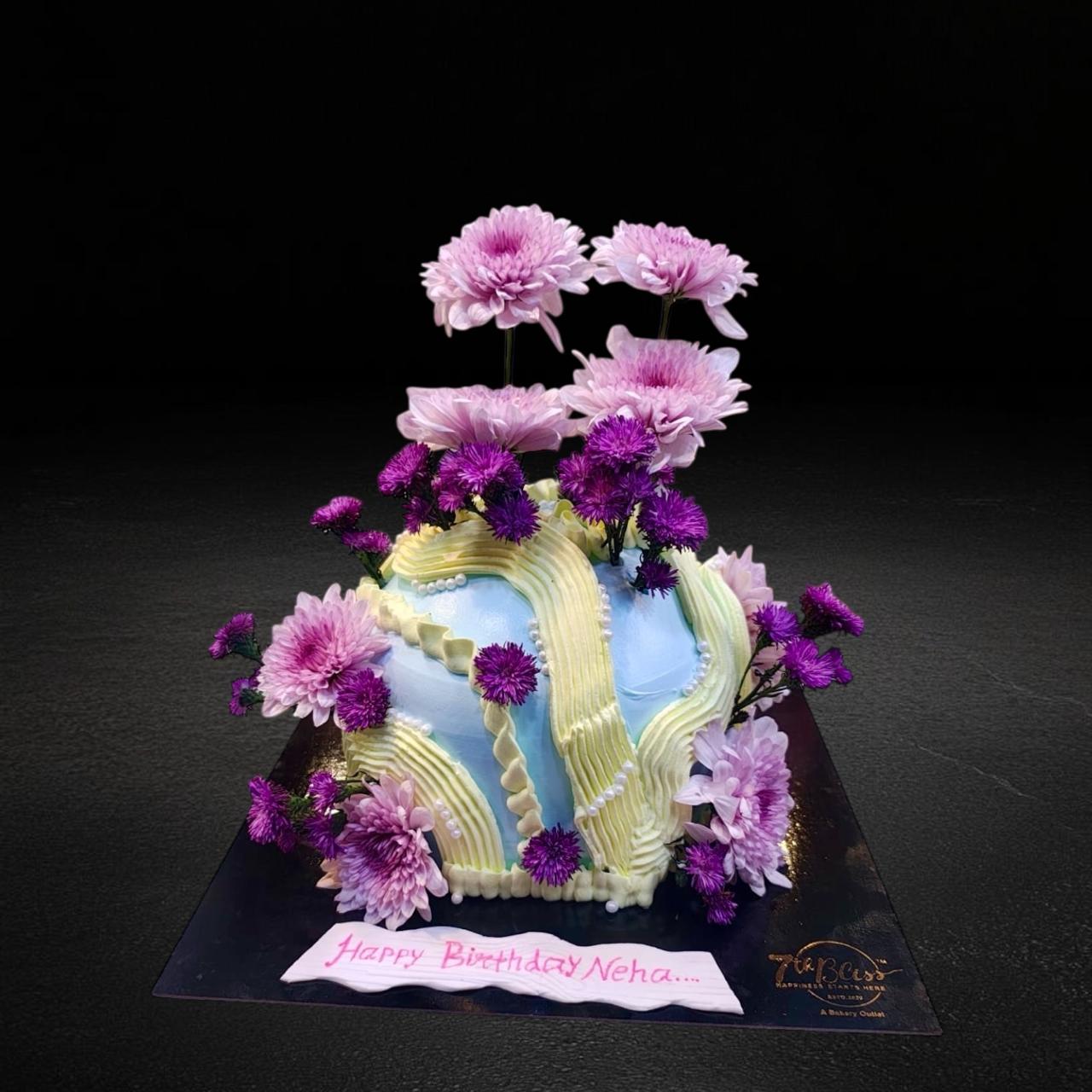 Lavender Bloom Elegance Cake