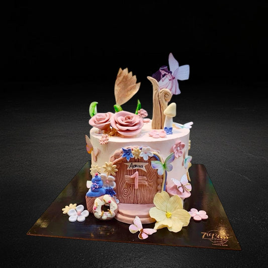 Butterfly Fairy Cottage Cake