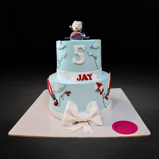Pilot Theme Tier Cake