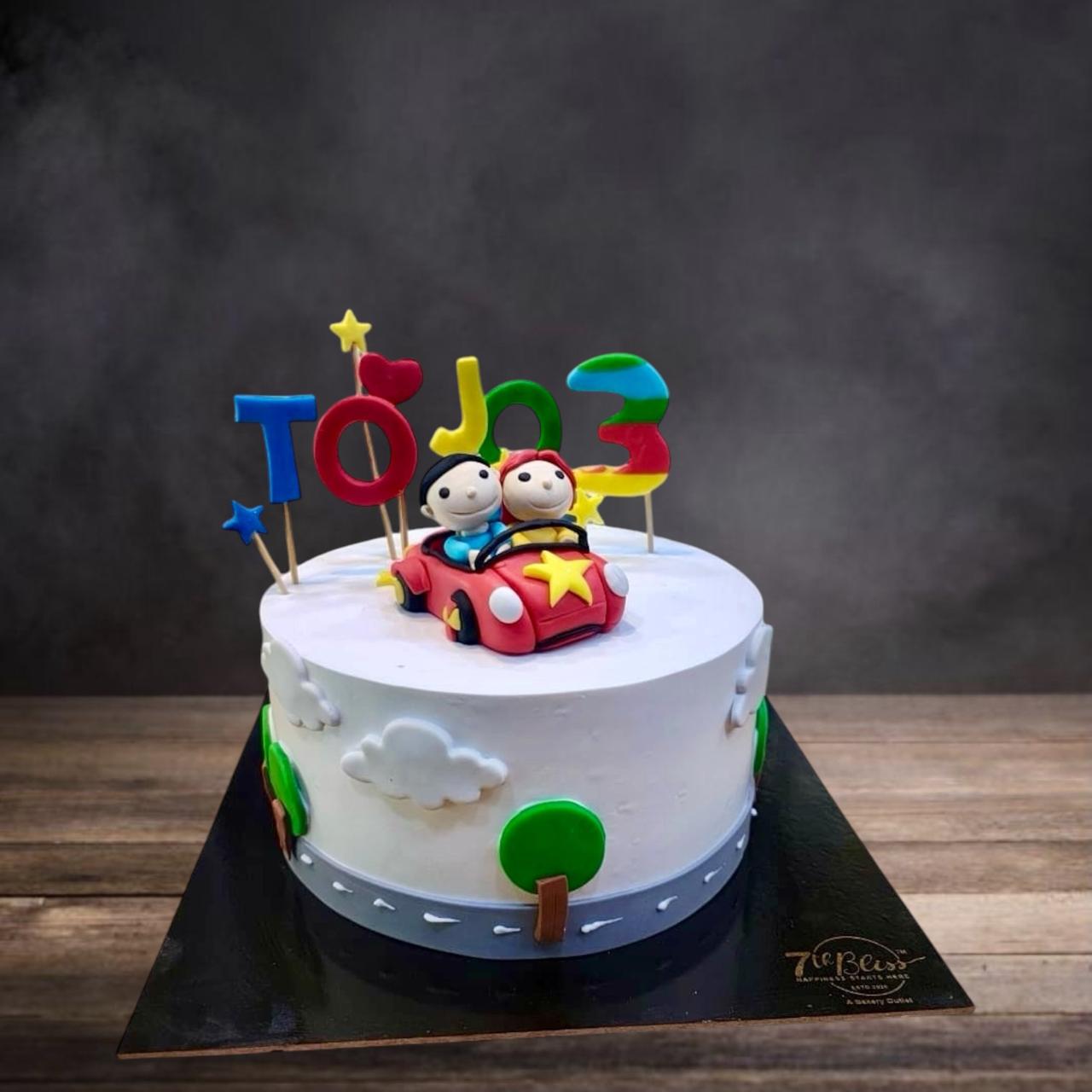 Car Ride Theme Cake