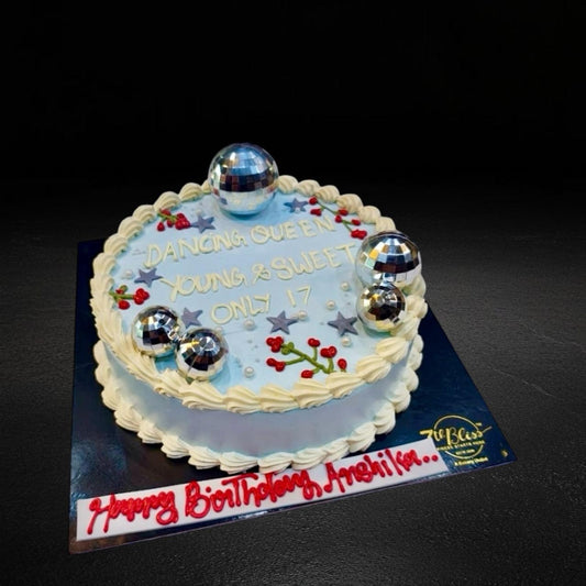 Dancing Queen Disco Ball Cake