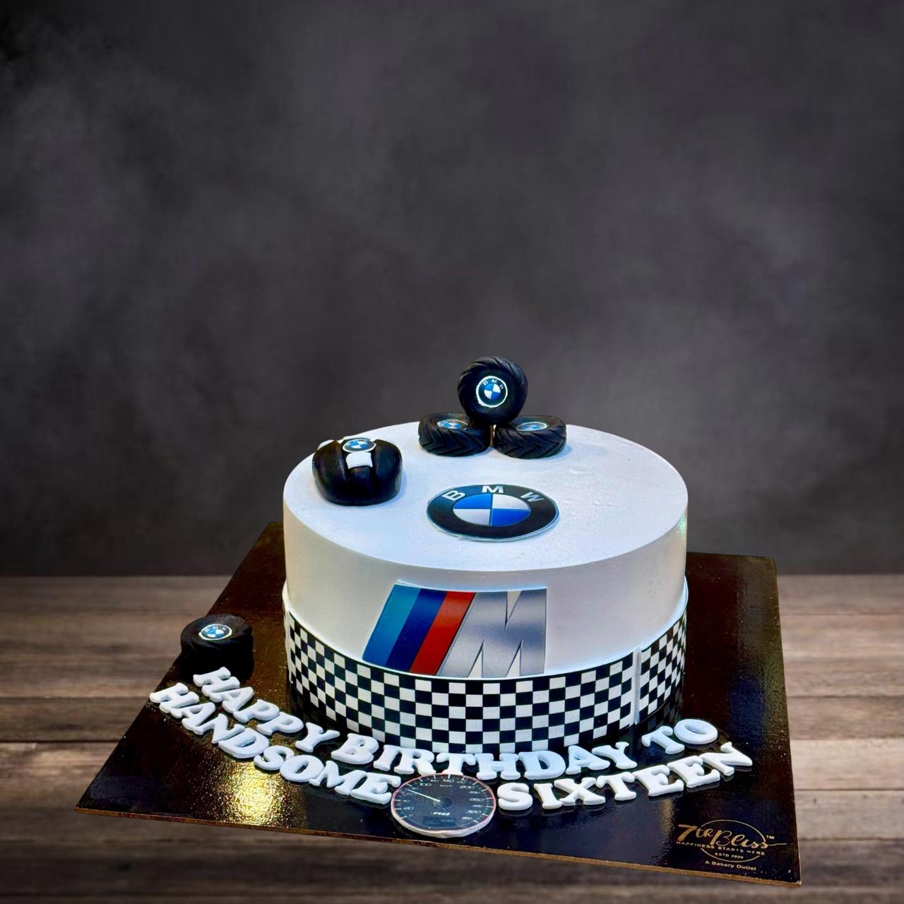 BMW Theme Car Cake