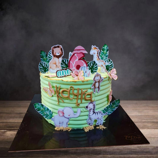 Whimsical Wilderness Friends Cake