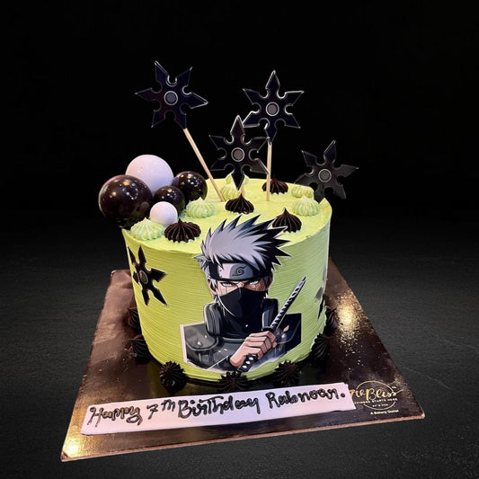Kakashi Naruto Birthday Cake