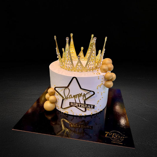 Star Crown Birthday Cake