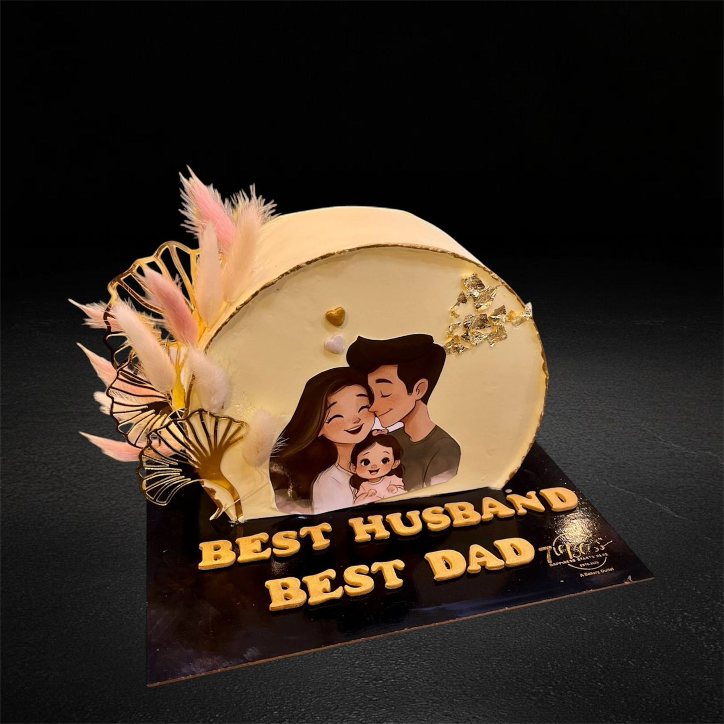 Best Husband Dad Upright Birthday Cake