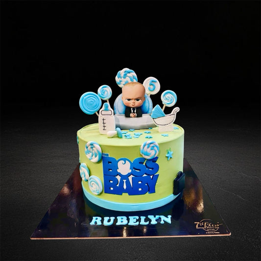 Boss Baby Suit & Lollipops Cake