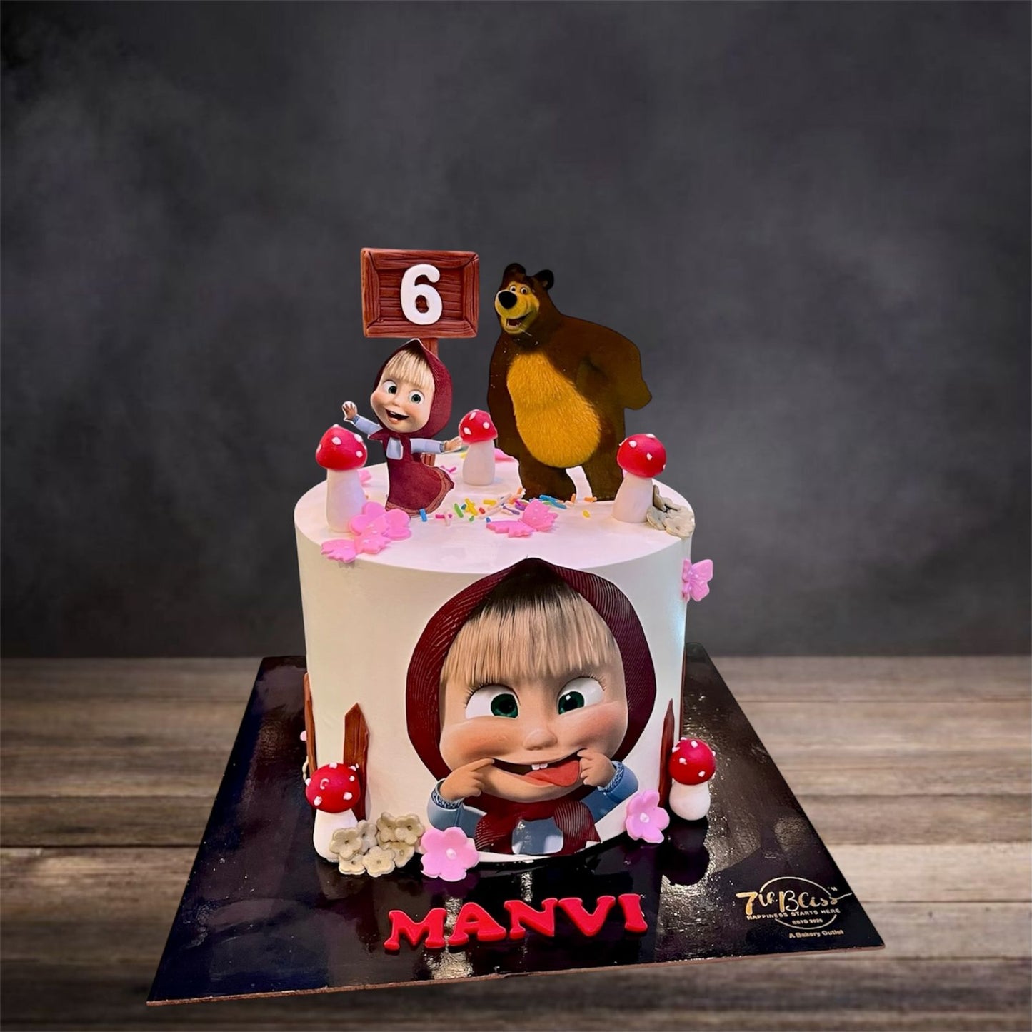 Masha and the Bear Mushroom Cake